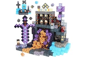 Uiczdry 150 Pcs Magnetic Blocks,2.5CM/Stück Magnetische Bausteine,Bauen Verwunschenes Paradies Magnetische Bauwelt Set,STEM Montessori Kreative Spielzeug ab 4 5 6 7 Jahre Junge und Mädchen