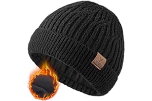 YESWEL Mütze Herren Damen, Warme Wintermütze, Winter Beanie Mütze, Dickem Thermo Strickmütze für Männer Frauen