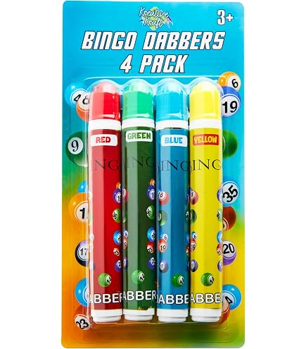 Dabber Bingo Couleur Marqueurs Bingo Evelay - 24 Dabbers De Couleurs Pour Tickets De Bingo Kit Bingo Famille