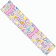 Happy 1st Birthday Party Banner Little Girl's Age 1 Party Decoration Garland Extra Wide Giant Party Banner Birthday Girl Pink Recyclable Eco Friendly Holographic Shiny Sparkly Party Banner