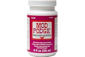 Mod Podge Sigillante a base d'acqua Sparkle da 226,8 g, colla e finitura, trasparente