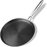 Innerwell Profi Crepes 28 cm Non-Stick Frying Pan, Stainless Steel Induction Frying Pan, Scratch Resistant Honeycomb Coating,