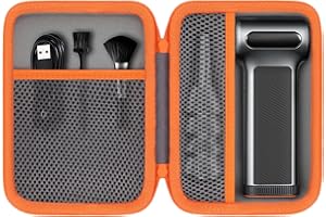 Khanka pour WOLFBOX MF200 Aspirateur à air électrique, Souffleur sans Fil et Souffleur d’air, Étui Rigide de Rangement avec Poche en Maille pour Accessoires WOLFBOX MF200, Étui Uniquement (Gris)