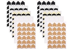 FT-SHOP Angoli Foto Adesivi 240 Pezzi Foto Angoli Autoadesivo 10 Fogli 5 Colori Montaggio Adesivi di Foto Adesivi d'Angolo di Carta per Scrapbooking Album Diario