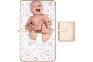 Precious Snuggle™ | Unisex-Baby Changing Travel Mat 2023 | Portable Changing Mat | 65cm x 38cm | Double Wipeable Sides | Hand Washable + Waterproof | Premium & Recommended by Parents (African Safari)