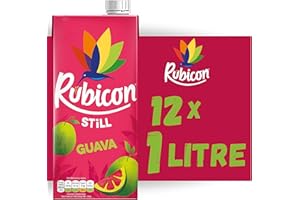 Rubicon Still Guava Juice - Made with Real Handpicked Fruit Guava - Bold and Intense Tropical Juice Drink - Multipack Fruit Juice Cartons - 12x1L