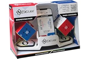 GOLIATH Nexcube - Pack Compétition - Jeu de Rapidité et de Réflexion - Casse-Tête - 1 Timer Et 2 Cubes 3x3 - Affrontez-vous Et Soyez Le Plus Rapide - Manipulation rapide et fluide - A Partir de 8 Ans
