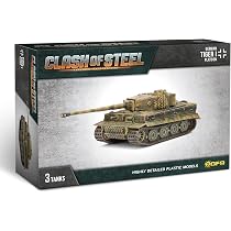 Gale Force Nine - Clash Of Steel - Plotone M26 Pershing Tank (3 Carri) | Kit Modellismo In Plastica, Scala Da Collezione