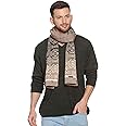 Men's Geometric Print Muffler (Beige, Free Size)
