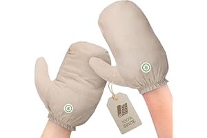 ‎MASSAGE-EXPERT Garshan Seidenhandschuhe aus Rohseide, für wirkungsvolle Trockenmassage, Ayurveda, Peeling & Garshan-Massage, Qualität von MASSAGE-EXPERT, groß