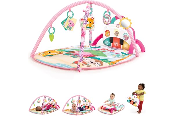 Bright Starts, 5-en-1 Your Way Ball, Jeu d'activités et Fosse à balles pour bébé, Comprend 7 Jouets, du Nouveau-né au Jeune Enfant