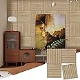 ARMURO Acoustic Wood Panels for Wall 4-Pack - Natural Oak Veneer Soundproof Panels for Home & Office, 23.6" Wood Wall Panels with Noise Reduction (23.6" W x 23.6" L)