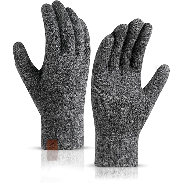 Gants Double Couche écran Tactile Lot De 2 Paires Gants Hiver Écran Tactile - Double Couche Thermique - Unisexe Taille Unique - Gris Et Noir Lot 2 Paires Couleurs