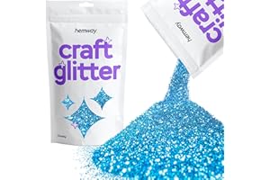 Hemway Ocean Blue Craft Glitter Chunky 1/40" 0.025" 0.6MM