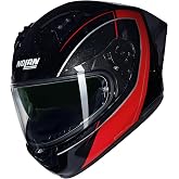 Nolan N60-6 Sport Mesmerico 342 Kapalı Motosiklet Kaskı Siyah Kırmızı L