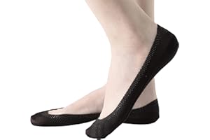 JARSEEN 4Paia Donna Calzini Fantasmini Nylon Cotone Invisible Corti Basse Salvapiede Calze con Gel Antiscivolo