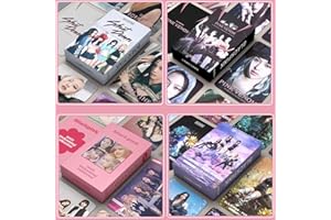 WKxinxuan Blackpink Album, 4 scatole/220 Pezzi Blackpink Photocard, Cartoline Periferiche del Nuovo Album Blackpin, Cartoline Fotografiche Bonus, Regali per i fan di