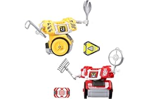 YCOO Zestaw 2 robotów do walki ulicznej Zdalne sterowanie za pomocą ruchów 14cm, Porusza się do przodu i uderza przeciwnika, Czujniki ruchu, Od 5 lat