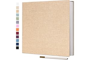 Vienrose Large Photo Album Self Adhesive for 4x6 8x10 10x12 Pictures Scrapbook Magnetic Album DIY Scrap Book 40 Sticky Pages with A Metallic Pen