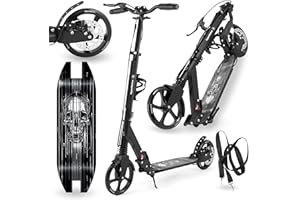 HyperMotion Patinete para Niños a Partir de 7 Años y Adolescentes – Ruedas Grandes de 200 mm