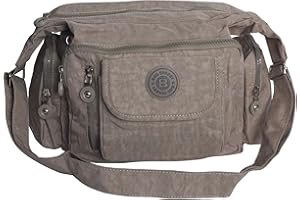 WILD THINGS ONLY !!! Bag Street Sac bandoulière en nylon (couleur au choix) – présenté par Zmoka®, stone, Taille unique,