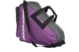 Sherwood Bolsa para Patines de Hielo para Adultos y niños, Bolsa de Hockey sobre Hielo, Ideal para Patines Hielo y Patines Linea, Ice Skate Bag con Medidas 42 x 15 x 37 cm (