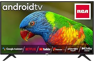 RCA RS50F3 50 Inch Smart TV, Android TV with Netflix Freeview Play Disney+, Google Built-in Dolby Digital Audio 3 x HDMI 2 x USB Bluetooth Port, Large Screen TV for Living Room Home Office
