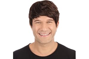 Bristol Novelty BW305 Male Wig Short Brown, One Size Halloween Halloween