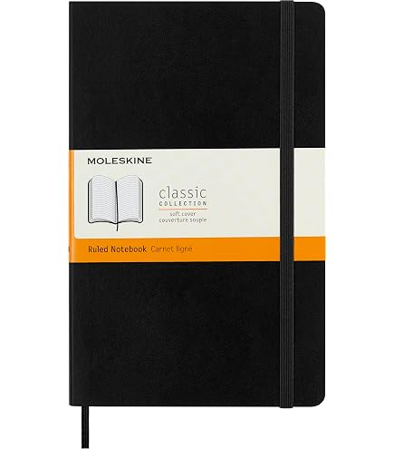 Moleskine Agenda Hebdomadaire 2026 Format Large 13x21 Cm Noire - Couverture Souple