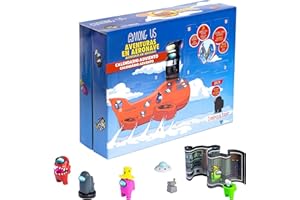 Bizak 64111050 Adventskalender mit Figuren, Stempeln und exklusiven Haustieren, Weihnachten