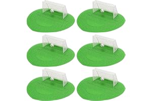 CHOONJIN 6 pièces écrans D'urinoir de Football, 18.5 x 19.3 cm Tamis D'urinoir pour Porte de Football, Convient pour le Bureau de Salle de Bain, les Stades, Anti-éclaboussures, Anti-odeurs, avec Parfum