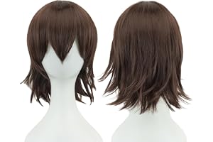 IMISSU Unisex Kort Cosplay Hårfest BOB Peruk med lugg Halloween kostym peruker