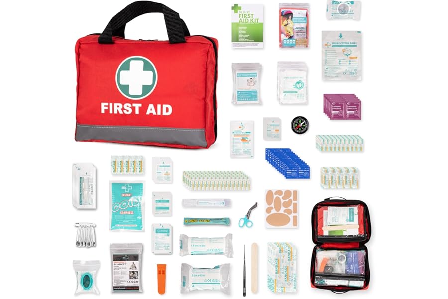 Straame 309-Piece First Aid Kit – Comprehensive Medical Emergency Set for Home, Travel, and Workplace – Compact and Portable First Aid Box