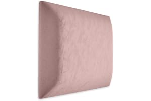 Muralo Stoppad Väggpanel Sammet Ljusrosa 3D Vadderad Väggdekor - 50x50 cm