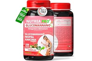 BODYBLOOMS Glucomannano forte dimagrante 4200mg di attivi. Formula Inibitore della fame/brucia grassi potenti veloci con Garcinia Cambogia. NUTREA PRO® dimagrante forte veloce donna, Integratori per dimagrire