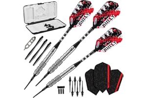 VIPER BY GLD PRODUCTS Viper Bully 80% Tungsten Soft Tip Darts with Storage/Travel Case, 18 Grams