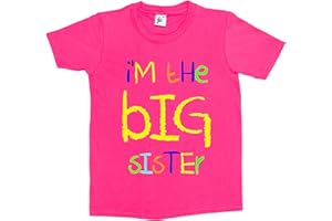 Fancy A Snuggle I'm The Big Sister Funny Kids Girls Cotton Short Sleeve T-Shirt Sizes 1 Year Old - 14 Year Old
