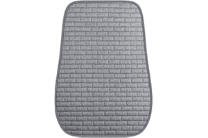 SMIUPIN Universal Fiber linen fabric Car Seat Cover，Car seat protector Car Seat Pad,Anti-slip Car Seat Cushion for Car,Truck,Van (gray, back cushion)