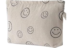 Jiliyote Kosmetiktasche Damen Klein Cord Make-up Tasche aus Cord Schminktasche Damen Cord klein Kosmetikbeutel Kord Cosmetic Bag Kosmetikbeutel für Travel Damen