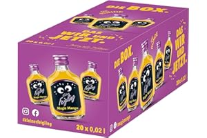 ‎KLEINER FEIGLING Kleiner Feigling | Magic Mango | 20 x 20 ml | Marken-Spirituose | Premium Likör | Feiern mit Fantasie