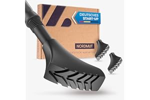 NORDMUT® Kije do nordic Walking gumowe nakładki [14 sztuk] do wszystkich powszechnie stosowanych kijków trekkingowych, do każdego terenu