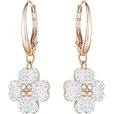 Swarovski Boucles D'Oreilles Latisha, Blanc, Métal Doré Rose