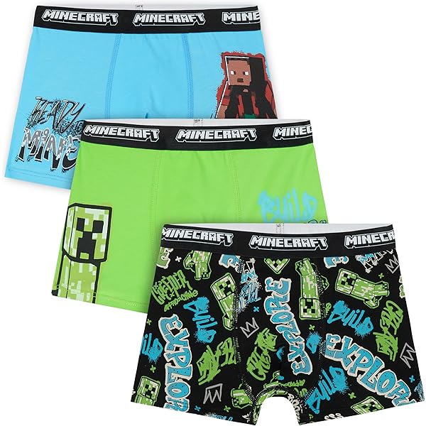 Minecraft Ensemble de Pyjama pour garçons, Lot de 2 | Ensemble de Pyjamas Multicolores à imprimé Graffiti pour Enfants | Bas et Hauts de Nuit à Jambes Longues avec Graphique TNT et Minecraft Ensemble de Pyjama pour garçons, Lot de 2 | Ensemble de Pyjamas Multicolores à imprimé Graffiti pour Enfants | Bas et Hauts de Nuit à Jambes Longues avec Graphique TNT et