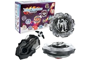 LUFEIS Bey Burst Turbo Blade Set, 4D Metall Fusion Kampf Kreisel, Bey Metal Fusion Blade mit Launcher, Burst Starter Set, Geschenk für Weihnachten, Kreisel Spielzeug Geschenk Für Kinder