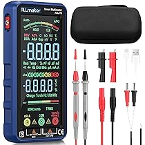 Multimetro Digitale ANENG 621A Touch Screen - TRMS 9999, Ricaricabile USB-C, Con Torcia - Foto 8