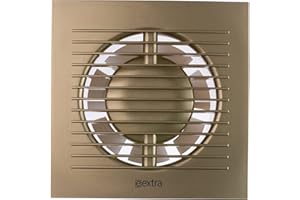 Steinberg14 Ø 125mm Ventilatore Per Bagno - Ventola di Scarico, Oro - Aspiratore Aria per la Ventilazione Bagno, WC e Cucina