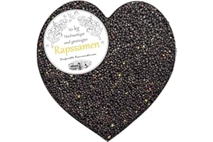 Petigi 10 kg Graines de Colza en Vrac Noir Purifié Oreiller Chauffant Production d'huile