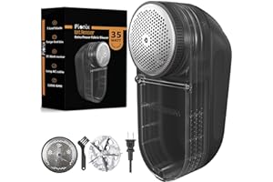 Pionix Extra Power Textilrasierer – 35 W elektrischer Fusselentferner für Kleidung/Polster/Möbel/Couch – Geschwindigkeit von 12000 U/min – robuster Pullover-Rasierer zum Entfernen von Pilling – großer