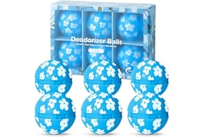 SCENTORINI Deodorant Chaussures, Deodorisant Chaussures Anti-Odeurs, 6 Boules Désodorisantes Chaussures - Pour Chaussures de Sport, Casiers, Sacs de Sport, Maisons, Bureaux et Voitures, Parfum de Lin