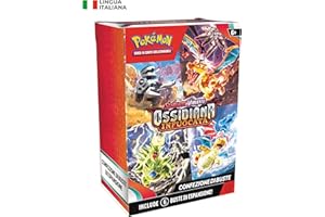 Pokémon Confezione di buste dell’espansione Scarlatto e Violetto - Ossidiana Infuocata del GCC Pokémon (6 buste di espansione), edizione in italiano, Amazon Exclusive